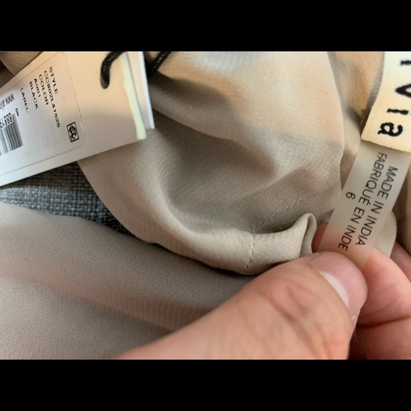 BRAND NEW Alice + Olivia Black Lace flared dress - Picture 7 of 11